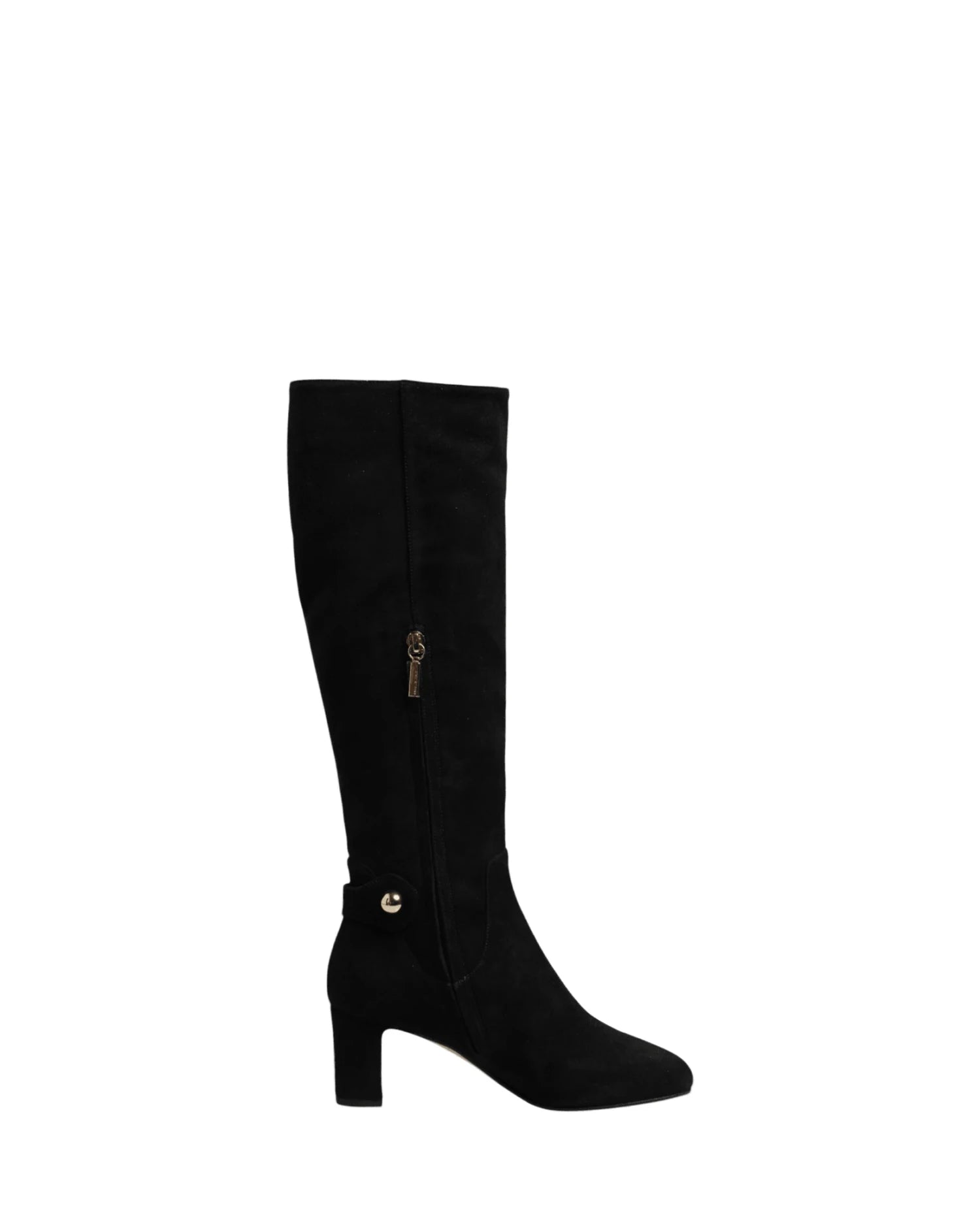 Dolce & Gabbana Black Suede Leather Knee High Boots Shoes Glam Steals