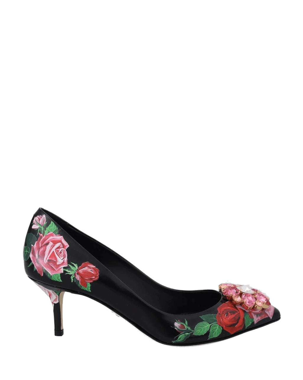 Dolce & Gabbana Black Leather Pump Heels