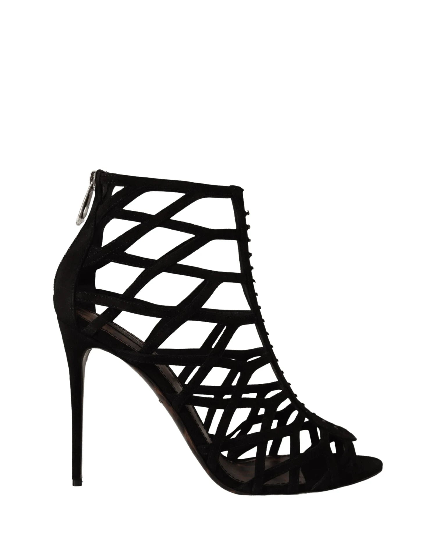 Dolce & Gabbana Black Suede Stiletto Heels Heels