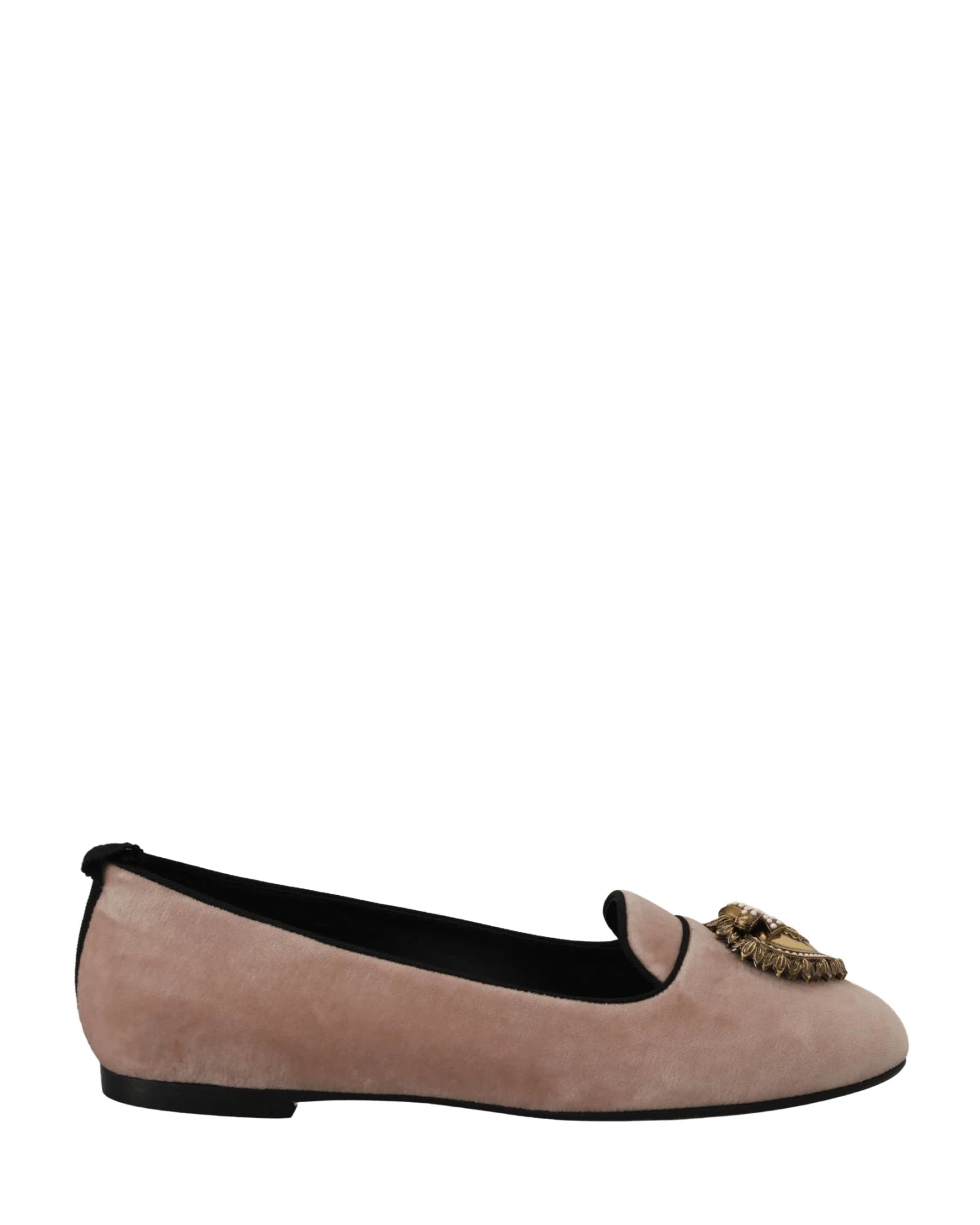 Dolce & Gabbana Pink Velvet Slip Ons Loafers Flats Shoes Flats