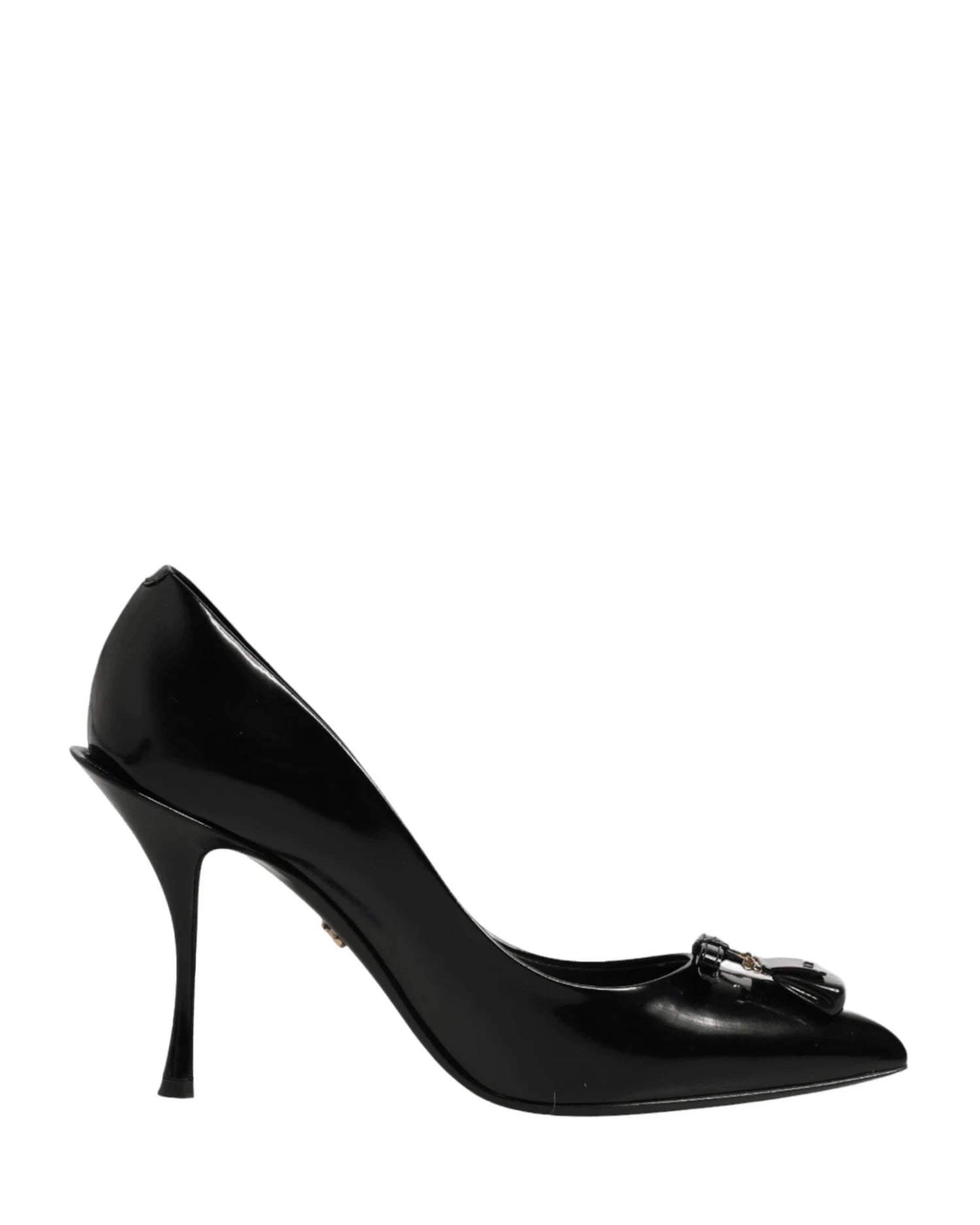 Dolce & Gabbana Black Bag Embellished Heels Heels
