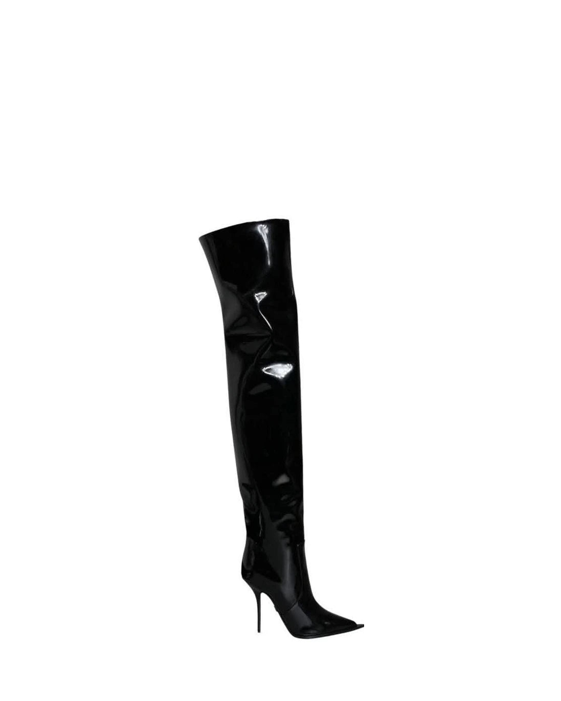 Dolce & Gabbana Black Leather Boots Boots