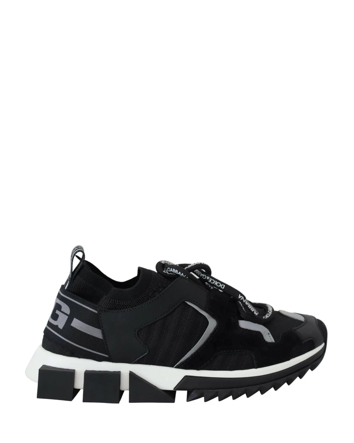 Dolce & Gabbana Black Mesh Sorrento Trekking Sneakers Sneakers