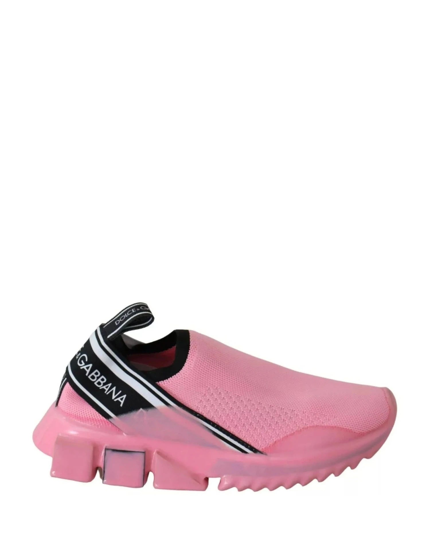 Dolce & Gabbana Pink Low Top Sorrento Sneakers Slip On Casual Shoes Sneakers
