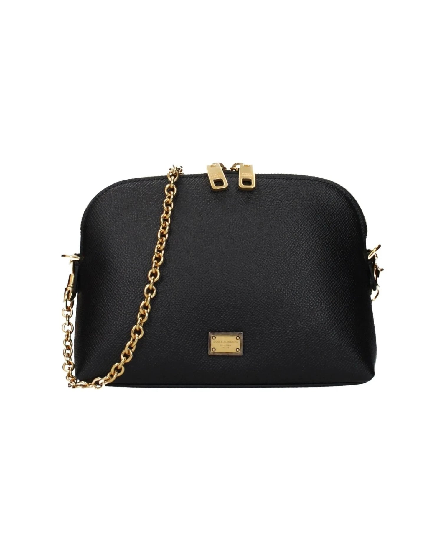 Dolce & Gabbana Black Leather Shoulder Bag Glam Steals