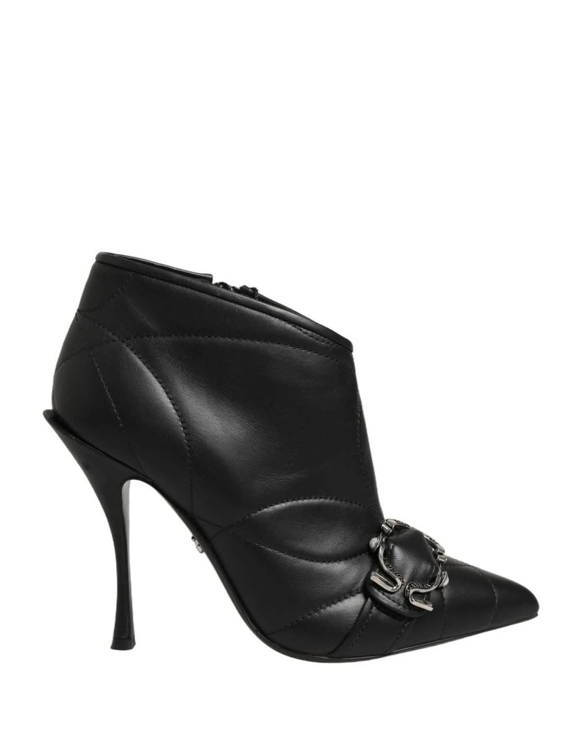 Dolce & Gabbana Black Devotion Quilted Buckled Boots Shoes Glam Steals