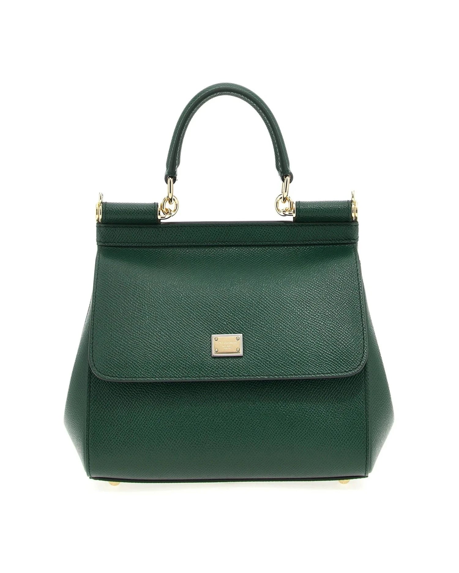 Dolce & Gabbana Satchel Bag in green, Calfskin Leather