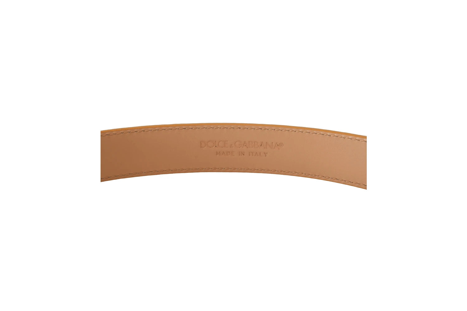 Dolce & Gabbana Belts in beige, Leather — view 4