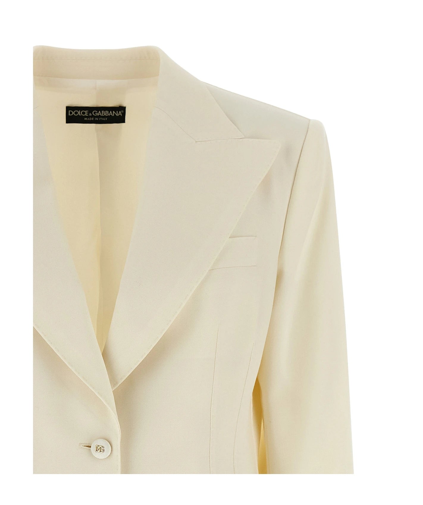 Dolce & Gabbana Blazer in white, Virgin Wool — view 3