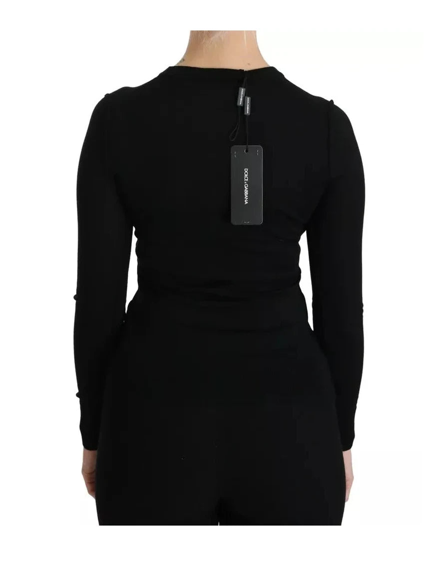 Dolce & Gabbana Blouse in black, Virgin Wool — view 5