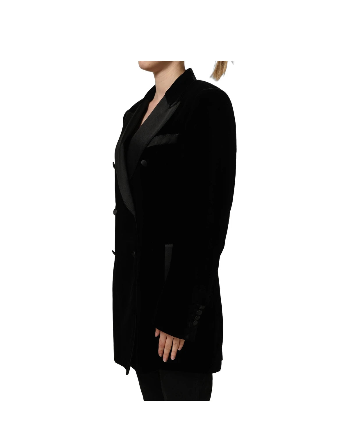 Dolce & Gabbana Bolero Jacket in black, Nylon Nylon โ view 4