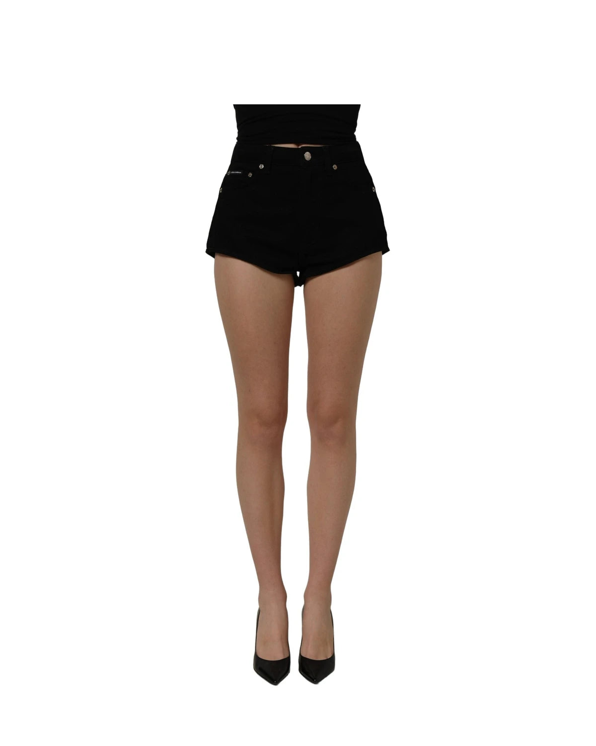 Dolce & Gabbana Denim Short in black, Cotton — view 3