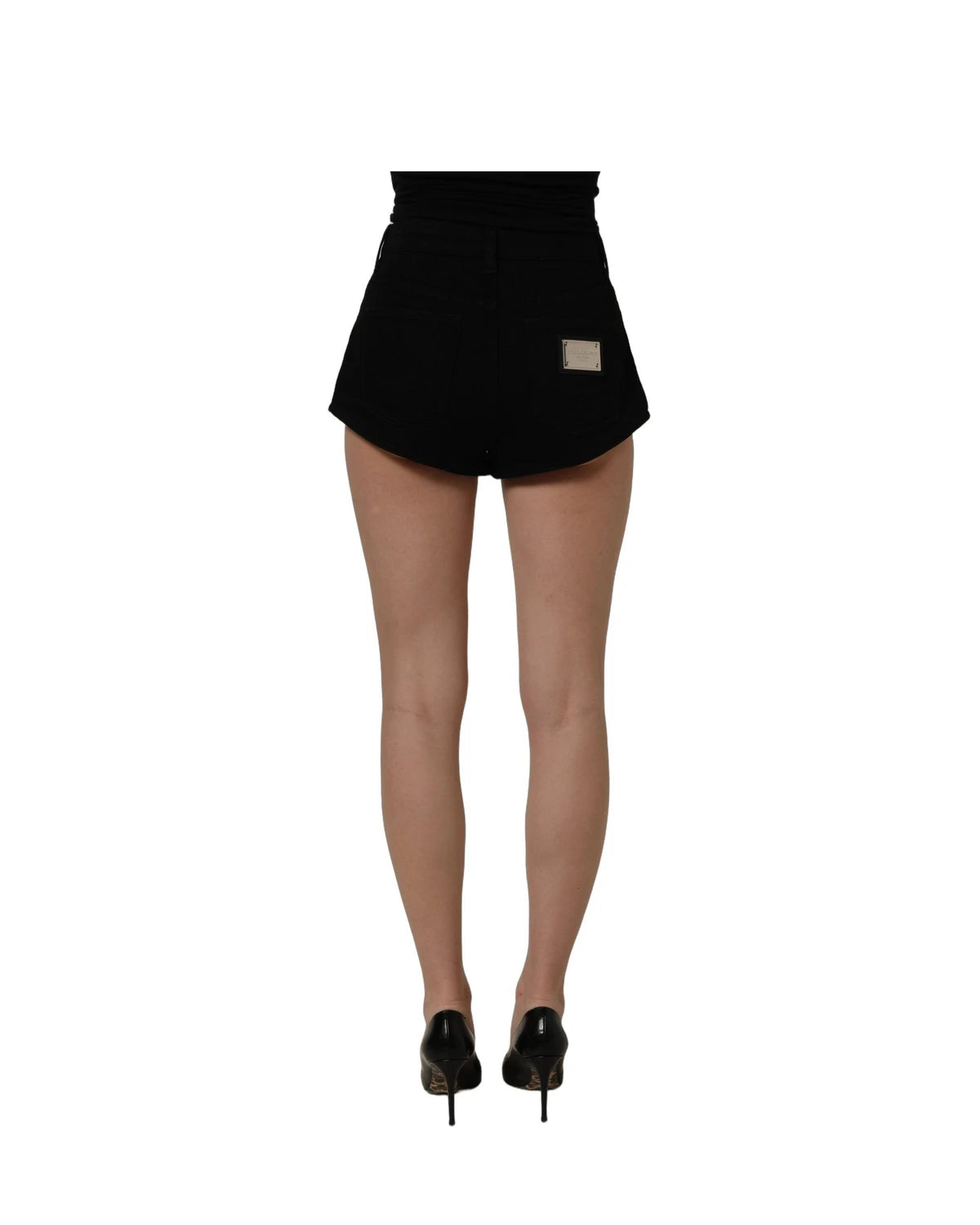 Dolce & Gabbana Denim Short in black, Cotton — view 5