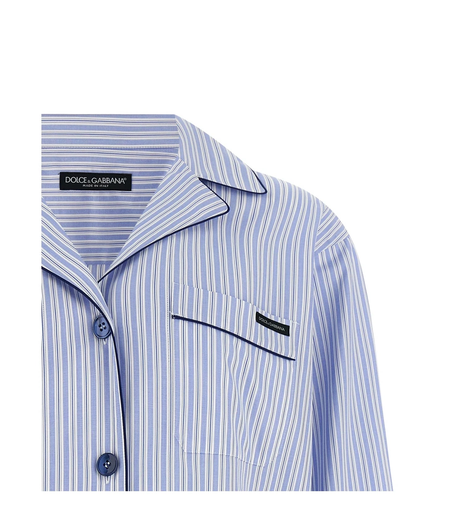 Dolce & Gabbana Dress Shirt in blue, Cotton — view 3