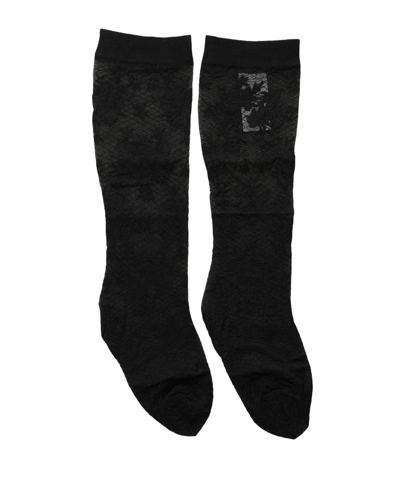 Dolce & Gabbana Hold Up Sock in black, Nylon — view 2