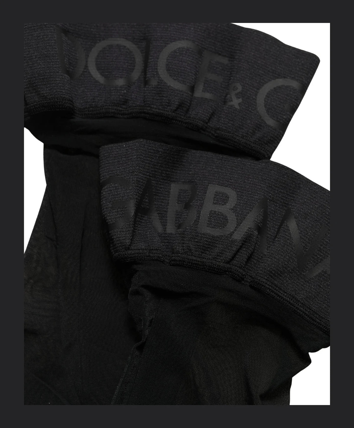 Dolce & Gabbana Knee Sock in black, Elastane — view 4