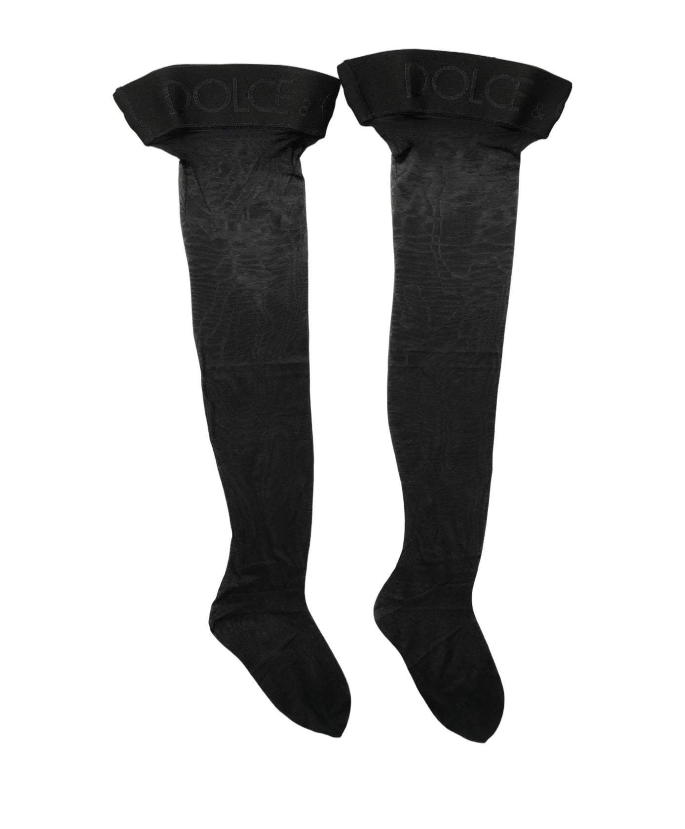 Dolce & Gabbana Knee Sock in black, Nylon — view 4