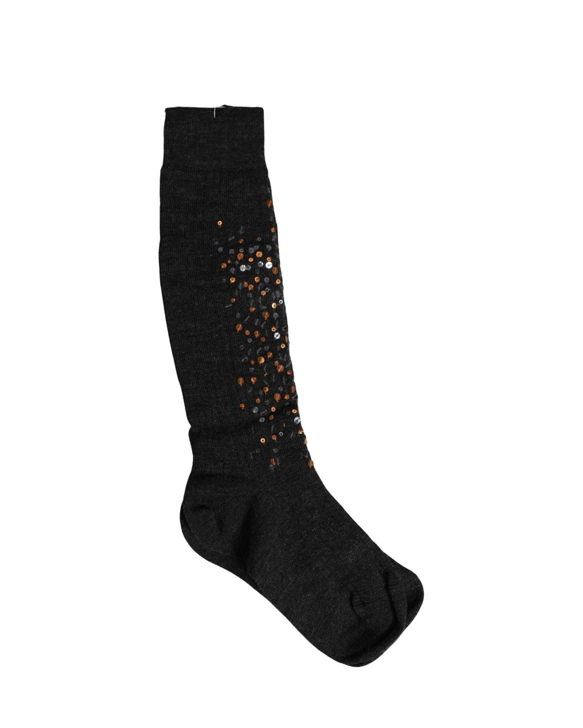 Dolce & Gabbana Knee Sock in gray, Wool — view 2