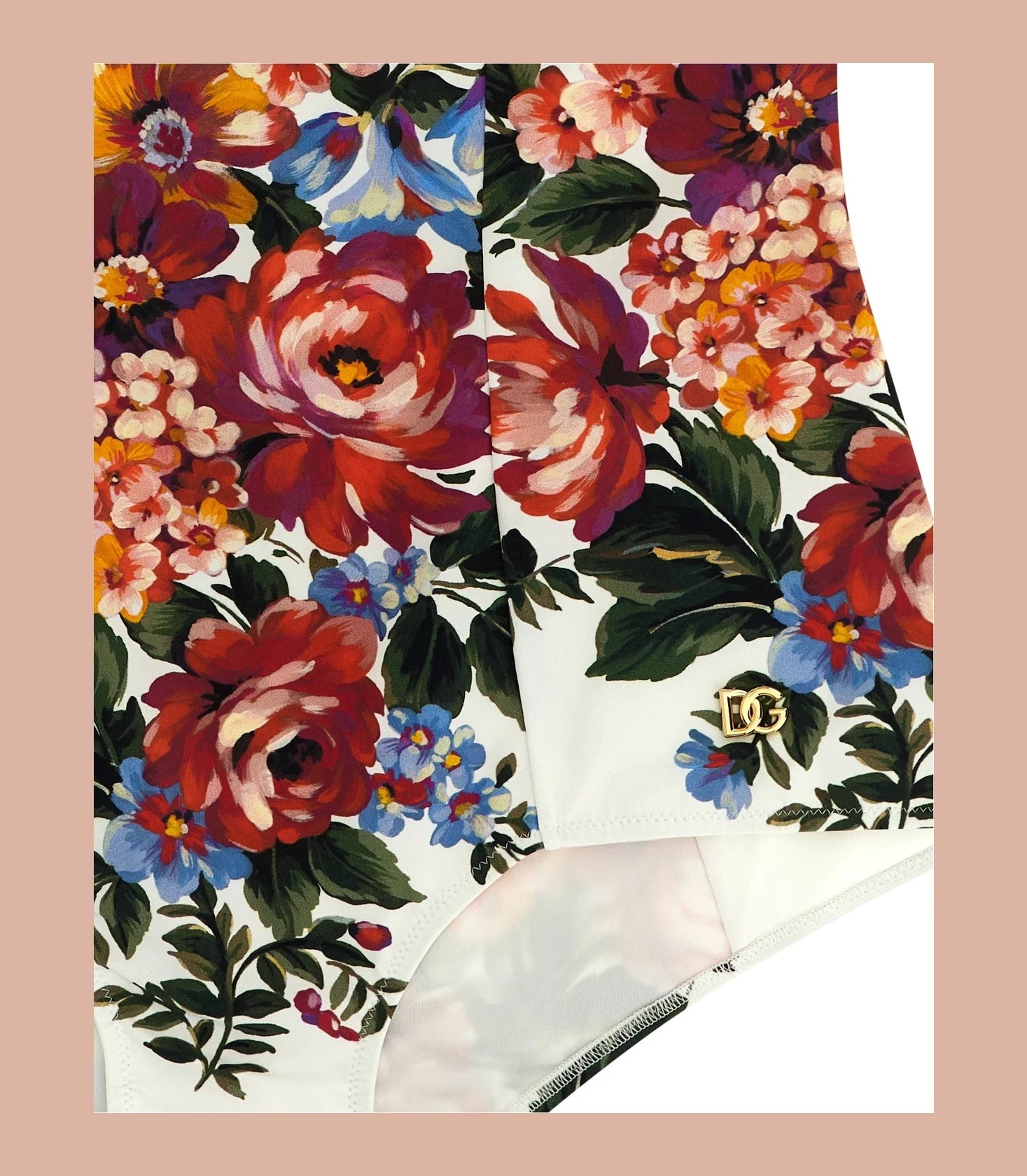 Dolce & Gabbana One-Piece Swimsuit in white, Polyamide — view 3