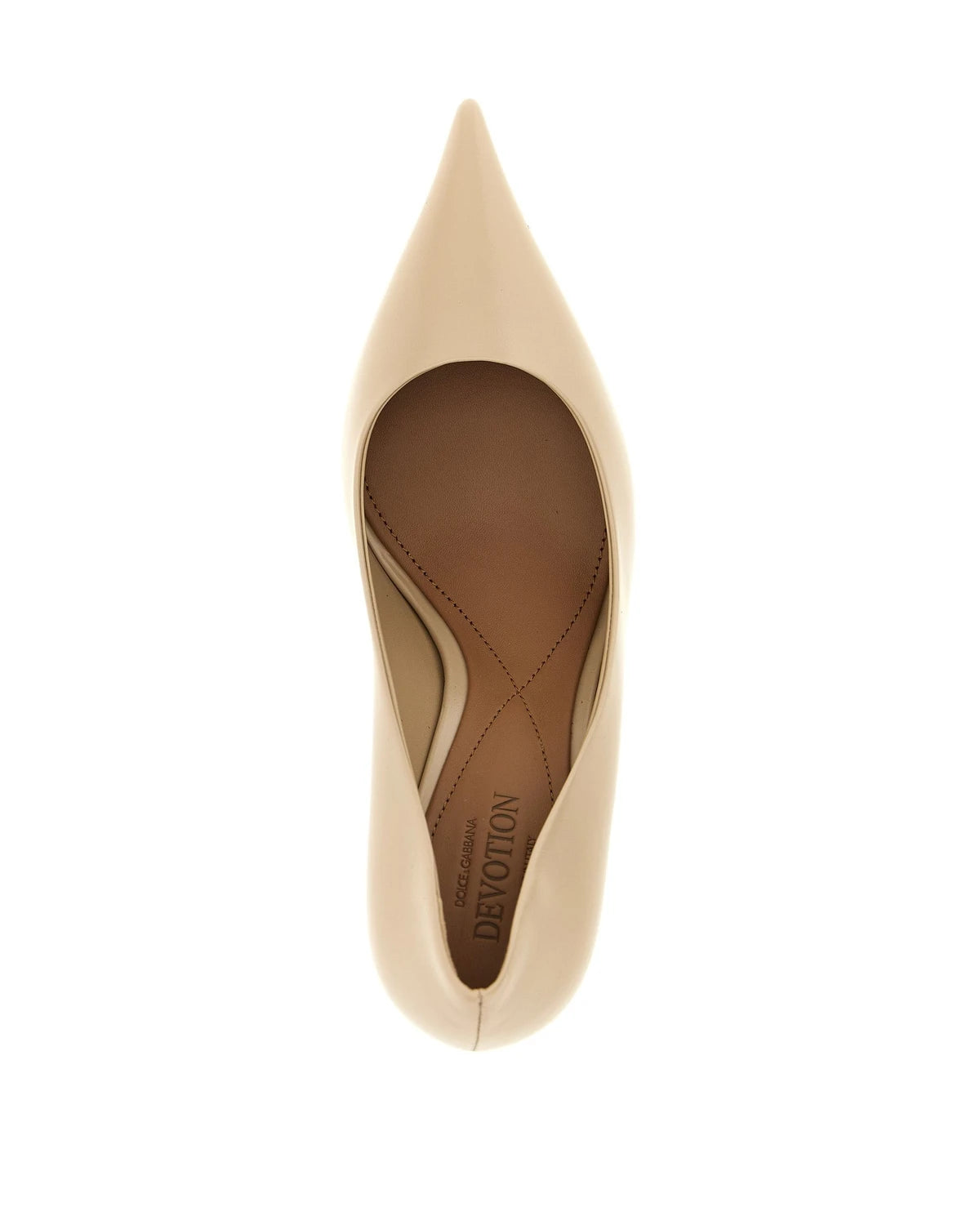 Dolce & Gabbana Pumps in beige, Calfskin Leather — view 4