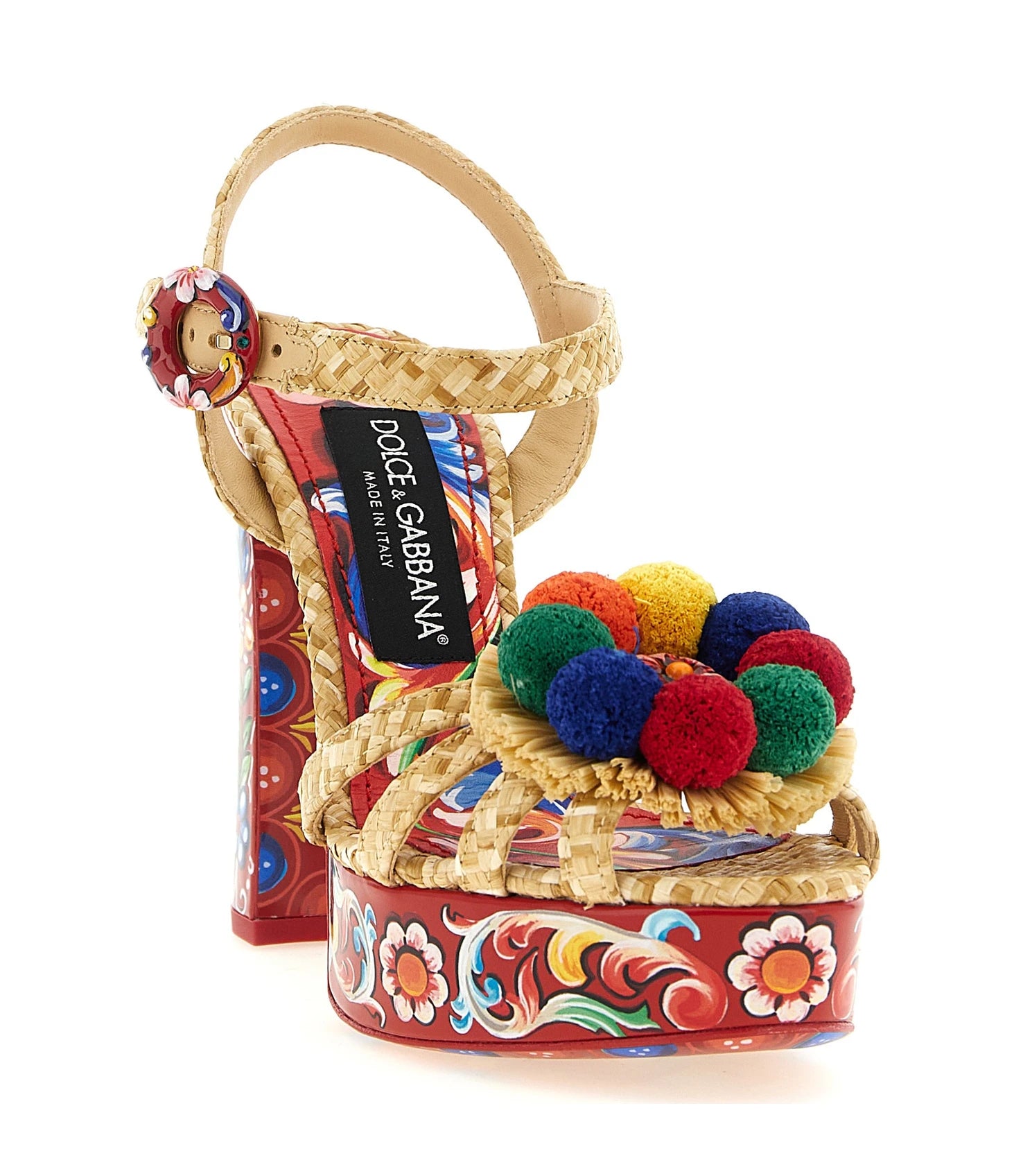 Dolce & Gabbana Multicolor Stiletto Sandals
