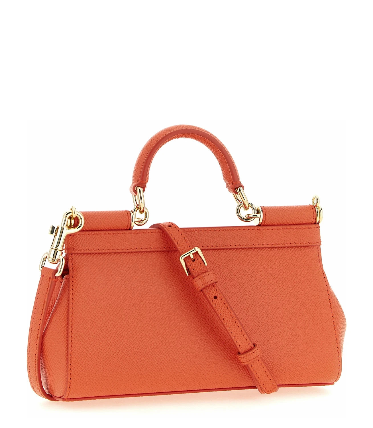 Dolce & Gabbana Satchel Bag in orange, Calfskin Leather — view 2
