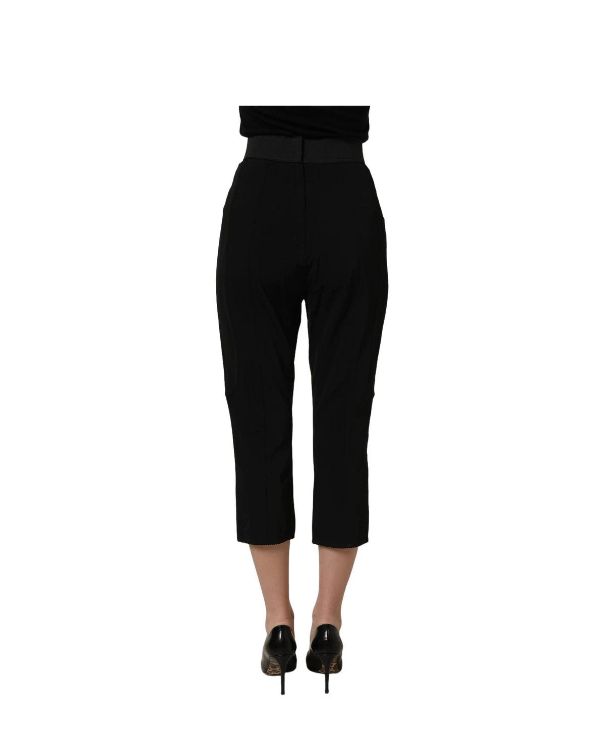 Dolce & Gabbana Short Trouser in black, Viscose — view 5