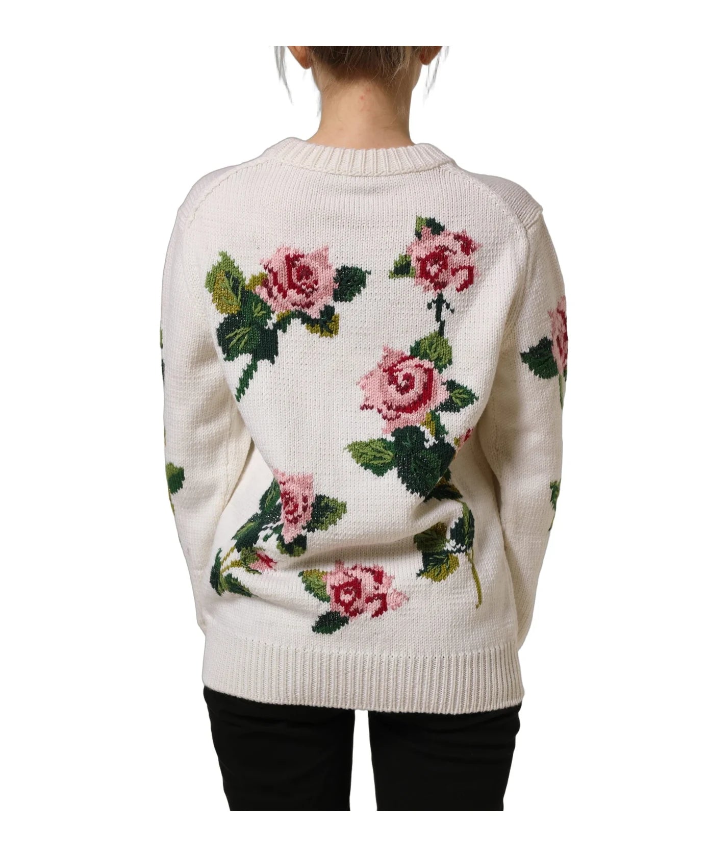 Dolce & Gabbana Sweater in white, Wool — view 7