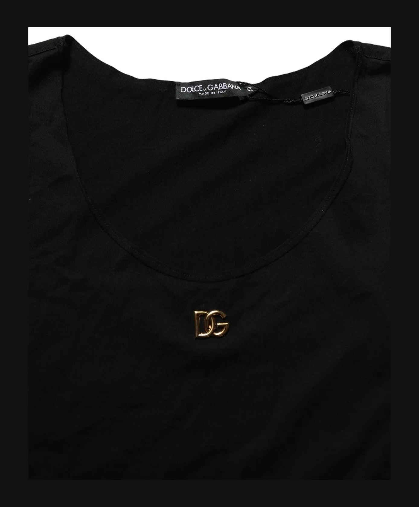 Dolce & Gabbana Tank Top in black, Cotton — view 7