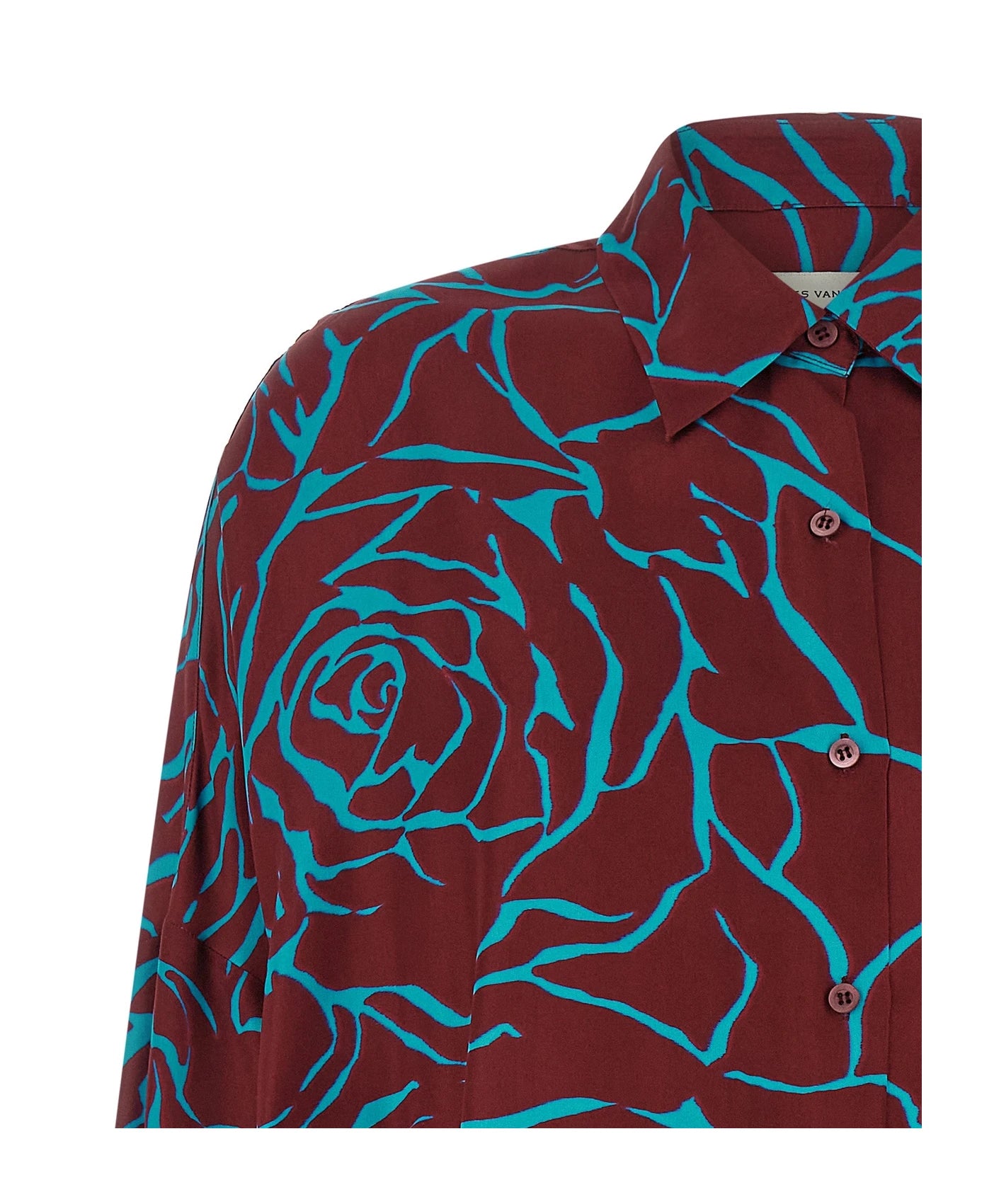 Dries Van Noten Blouse in red, Viscose โ view 3
