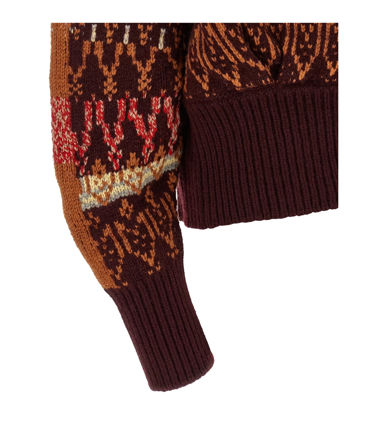 Dries Van Noten Cardigan in red, Wool — view 4