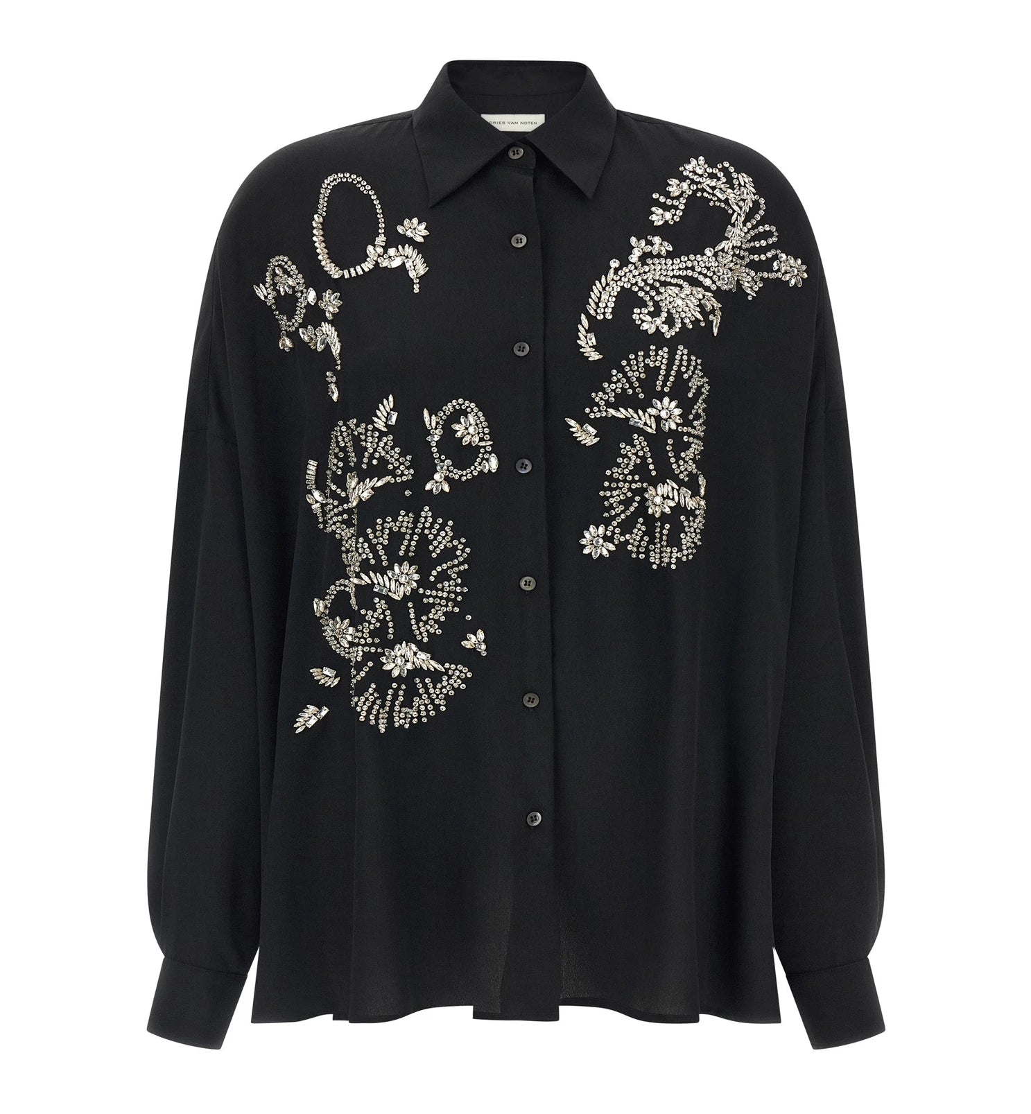 Dries Van Noten Dress Shirt in black, Polyester