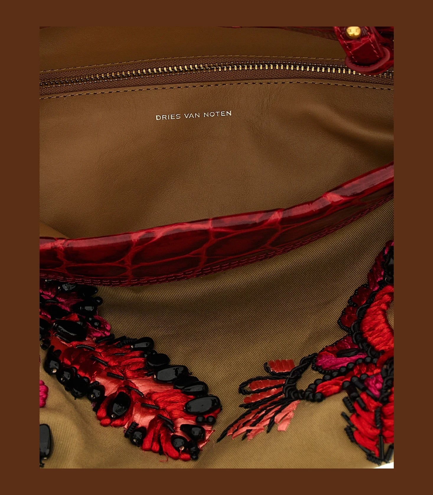 Dries Van Noten Shoulder Bag in multicolor, Cotton — view 4