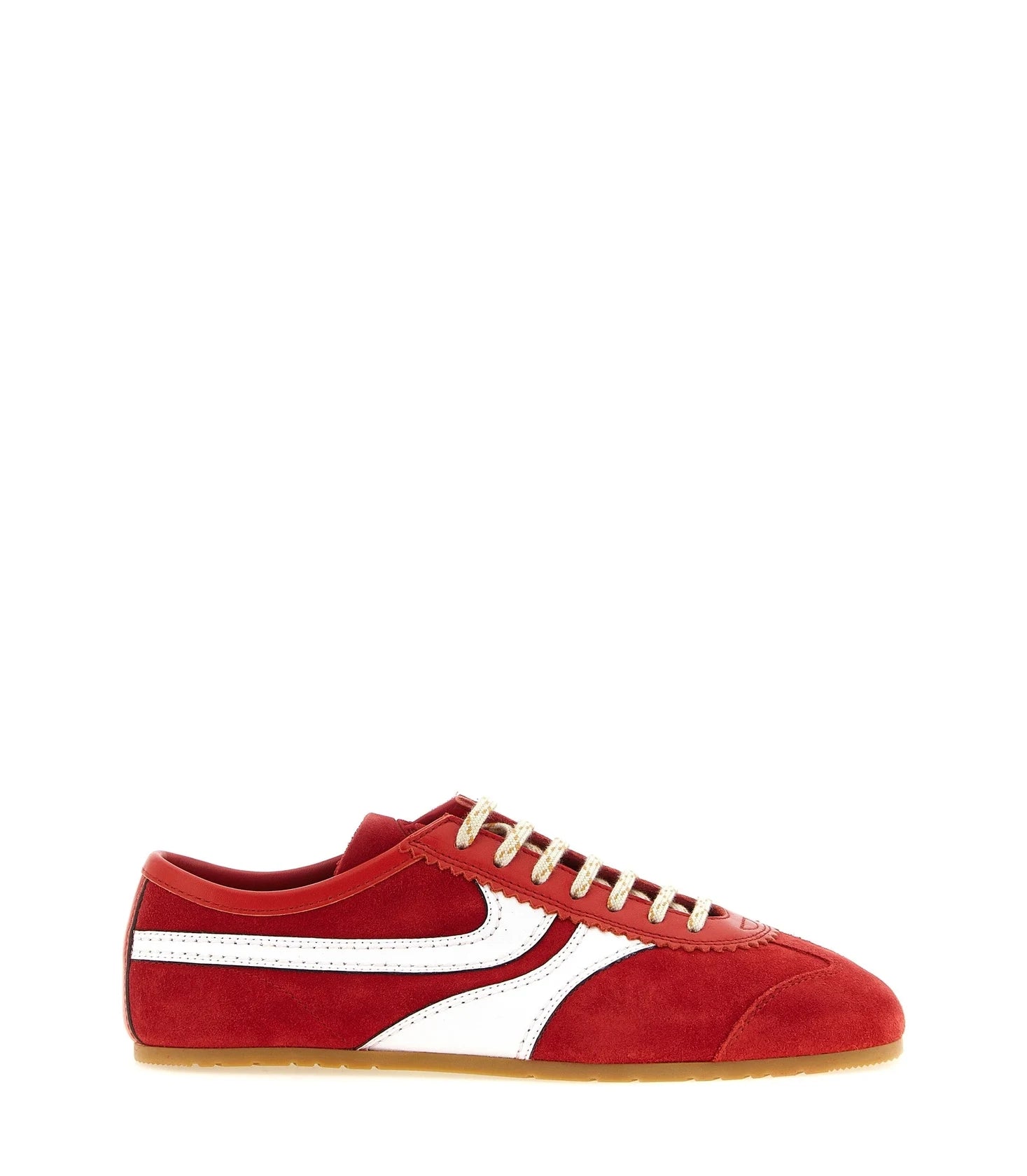 Dries Van Noten Sneakers in red, Calfskin Leather