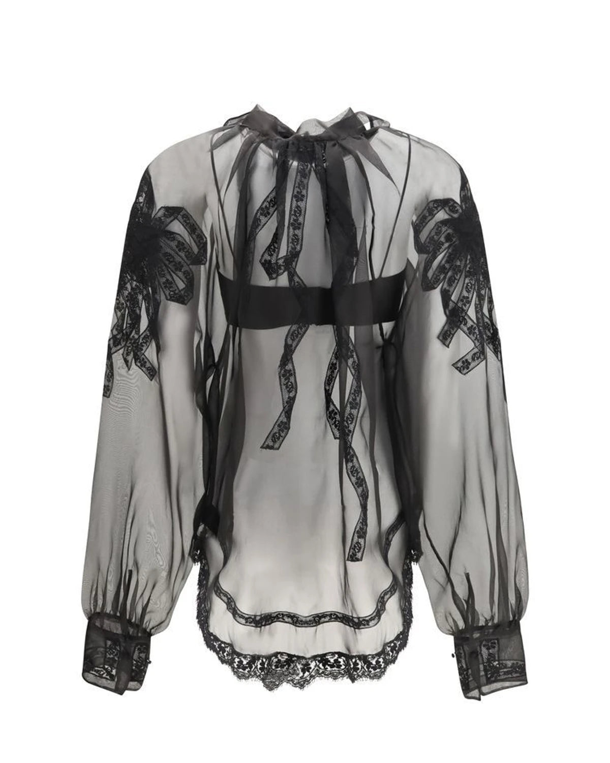 Ermanno Scervino Blouse in black, Silk — view 2