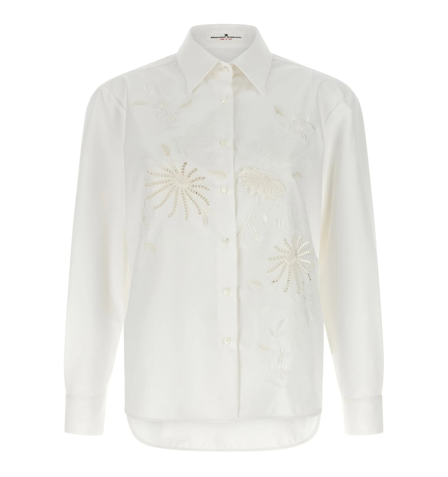 Ermanno Scervino Dress Shirt in white, Cotton