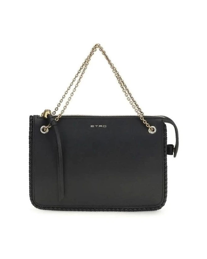 Black Calf Leather Bos Taurus Clutch Bag Glam Steals
