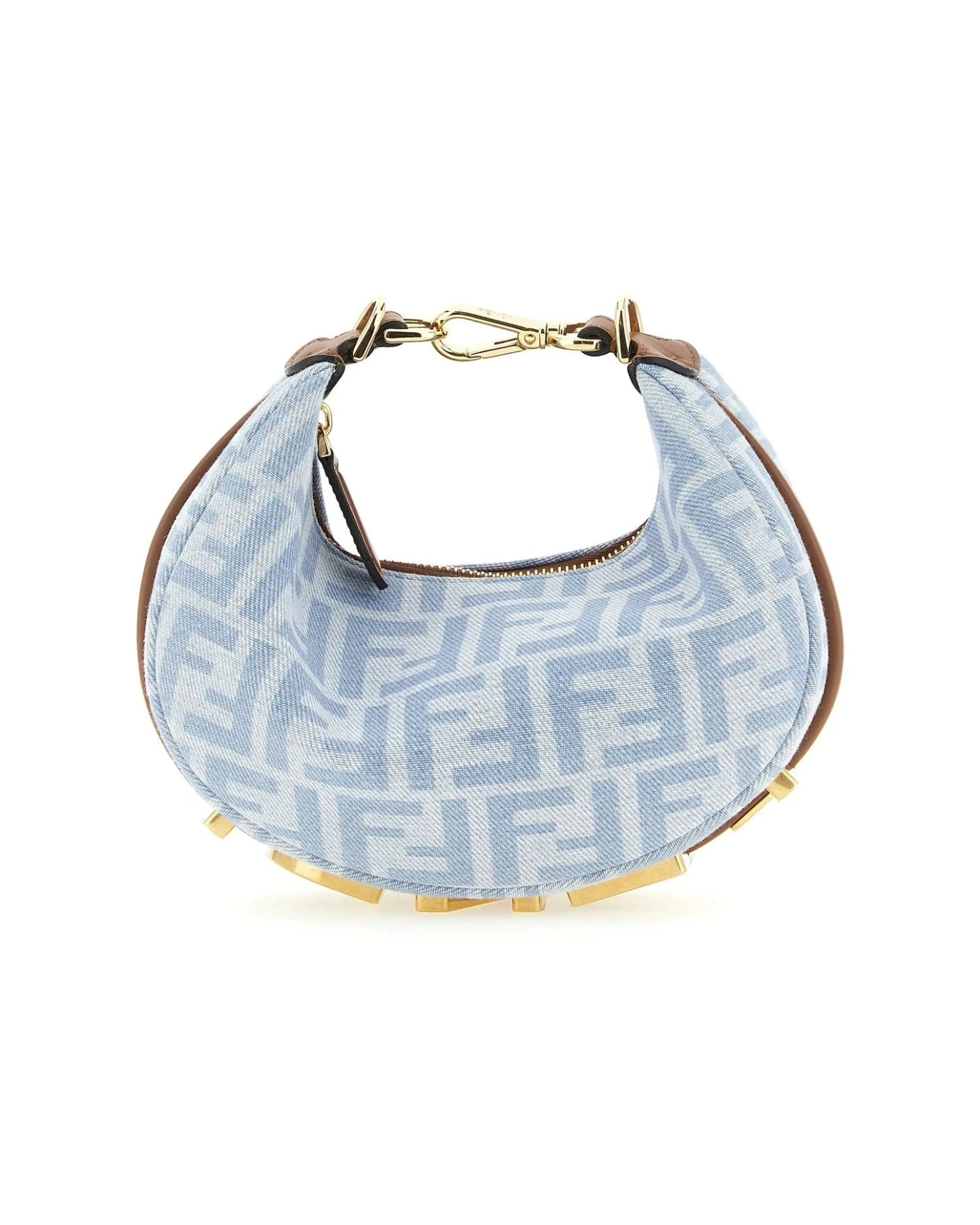 Fendi Hobo Bag in blue, Cotton
