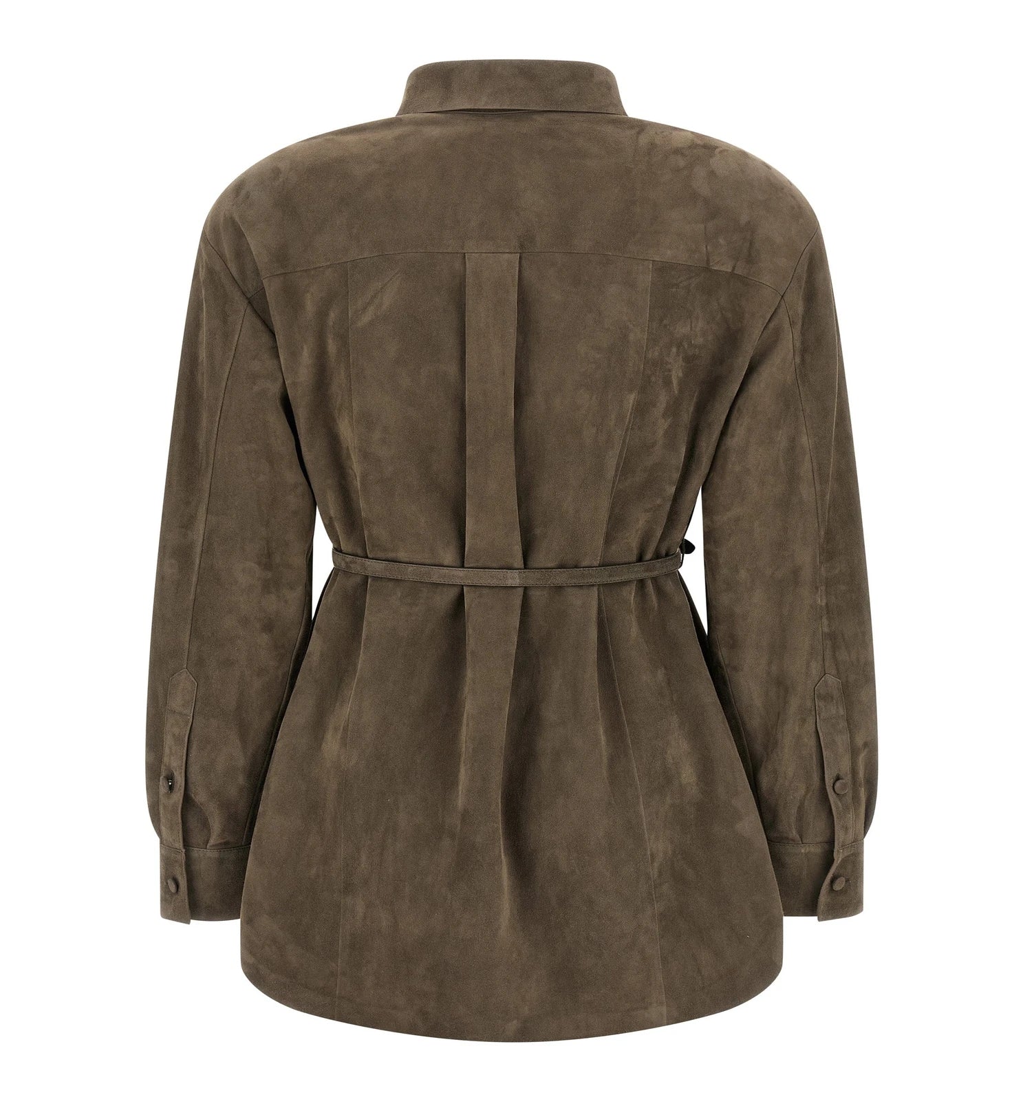 Fendi Blouse in gray, Lamb Leather — view 2
