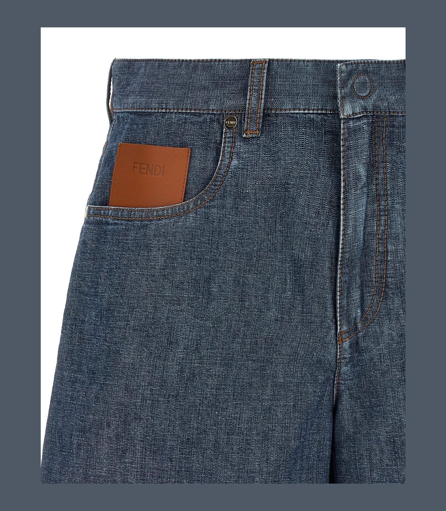 Fendi Denim Short in blue, Cotton β view 3