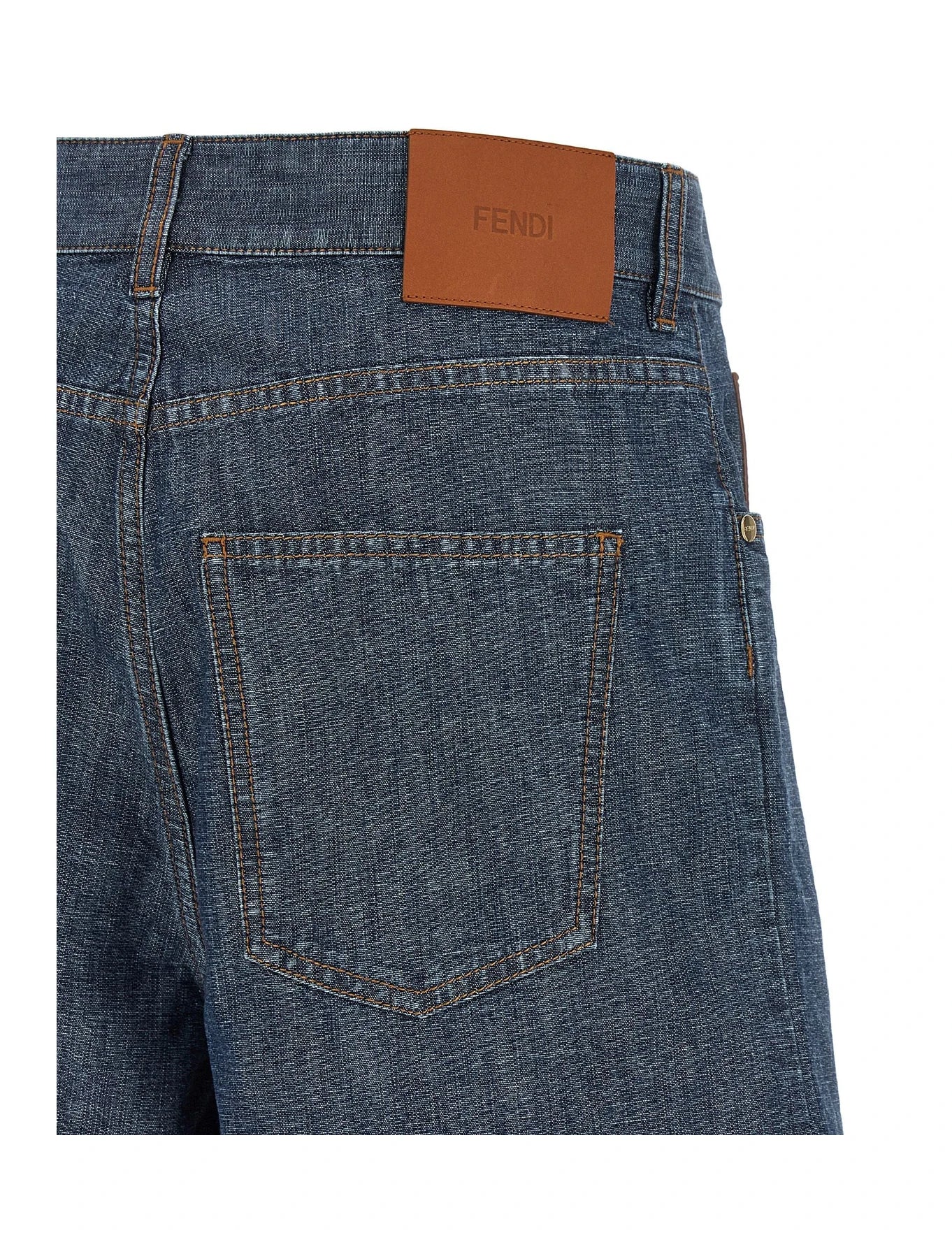 Fendi Denim Short in blue, Cotton β view 4