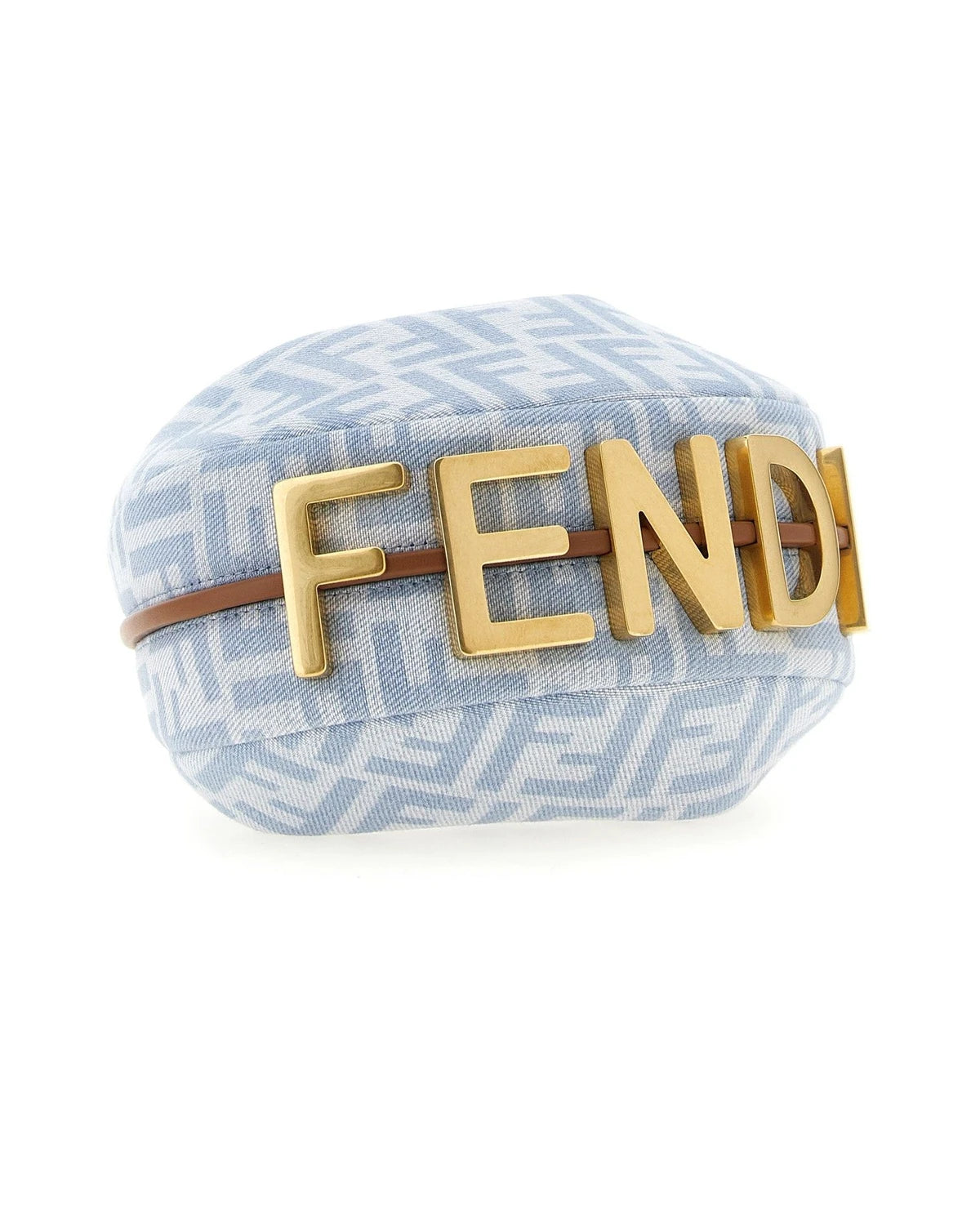 Fendi Hobo Bag in blue, Cotton — view 3