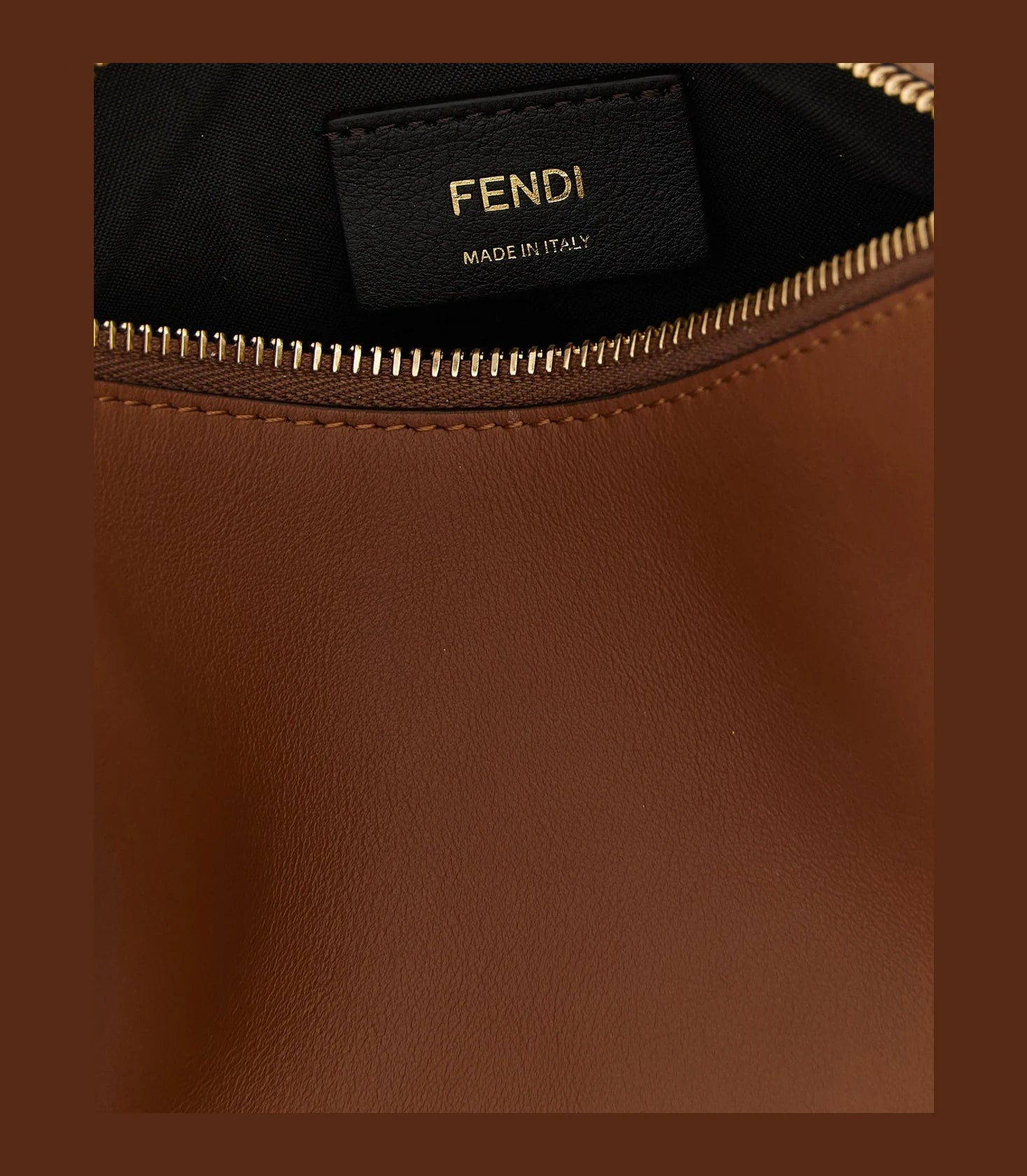 Fendi Hobo Bag in brown, Calfskin Leather — view 4