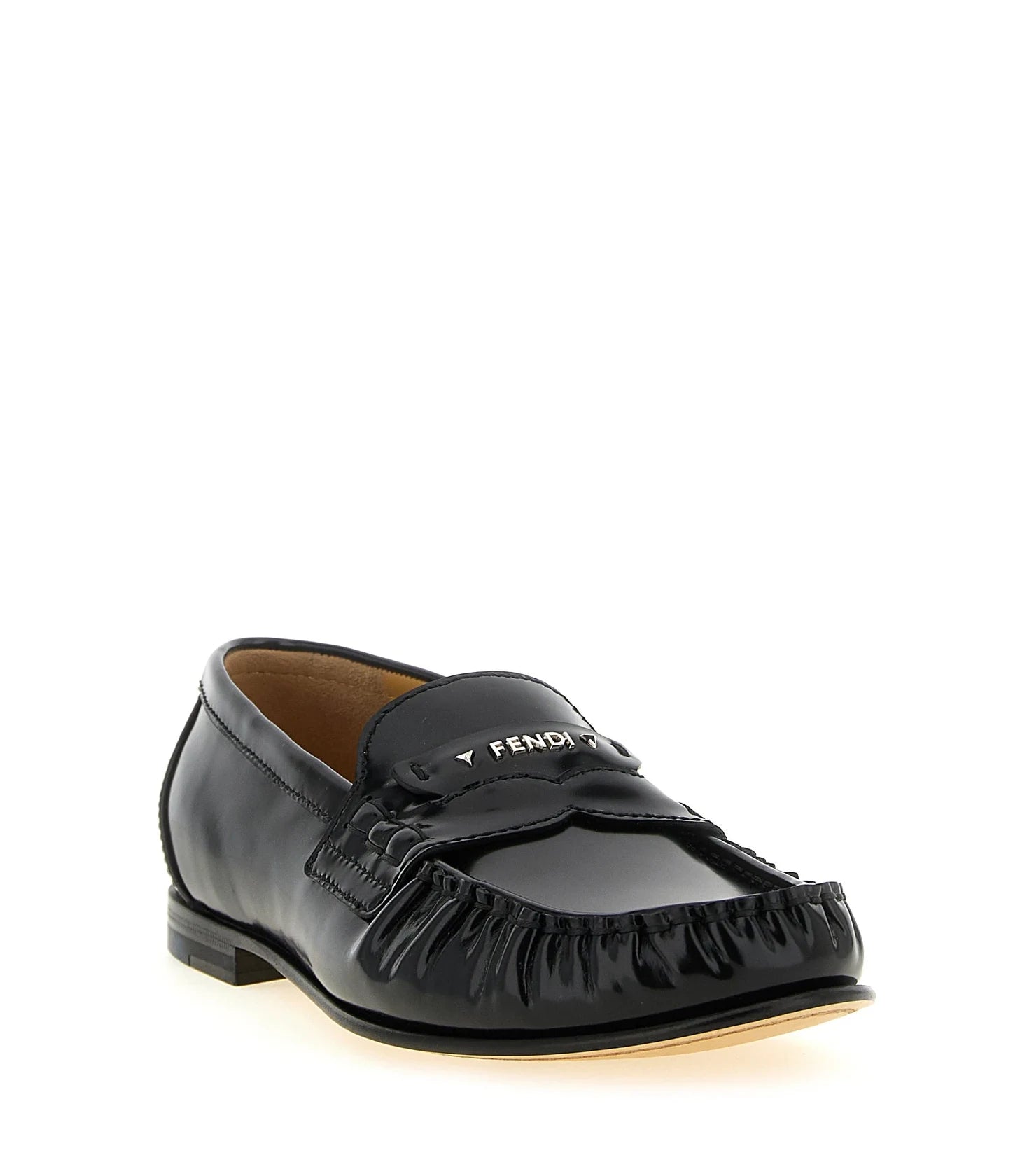 Fendi Loafers in black, Calfskin Leather — view 2