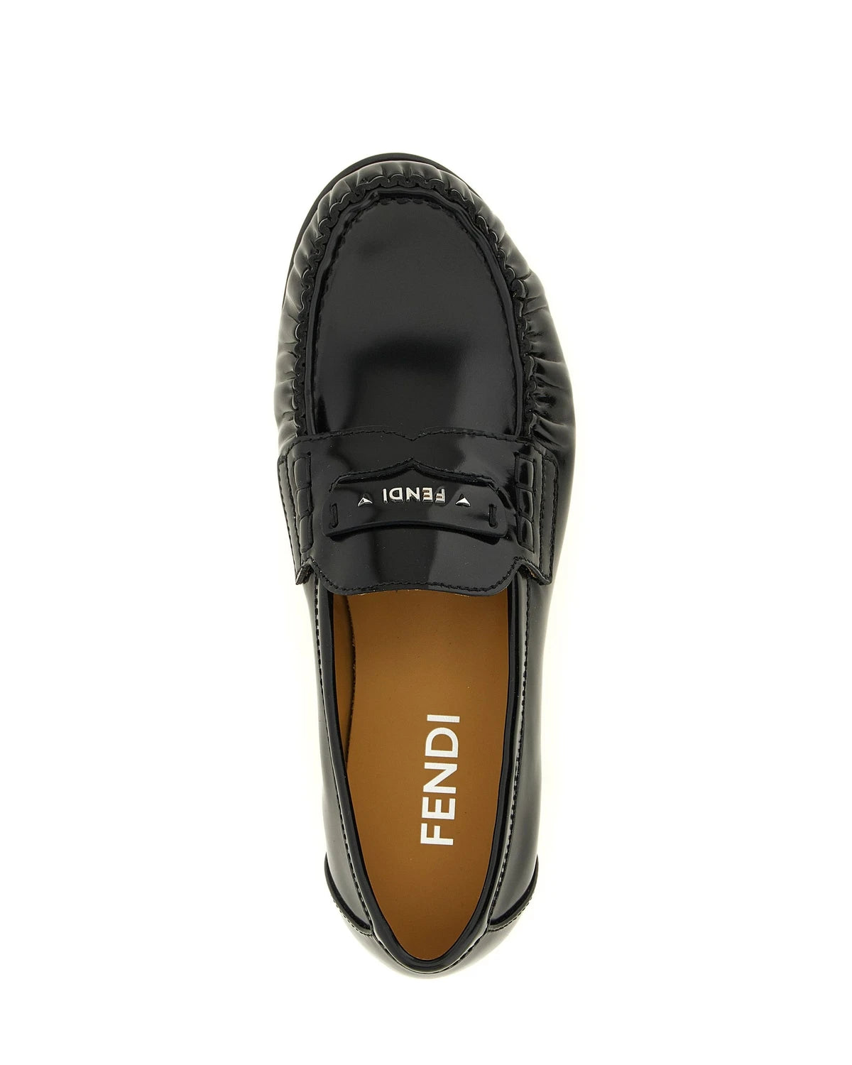 Fendi Loafers in black, Calfskin Leather — view 4