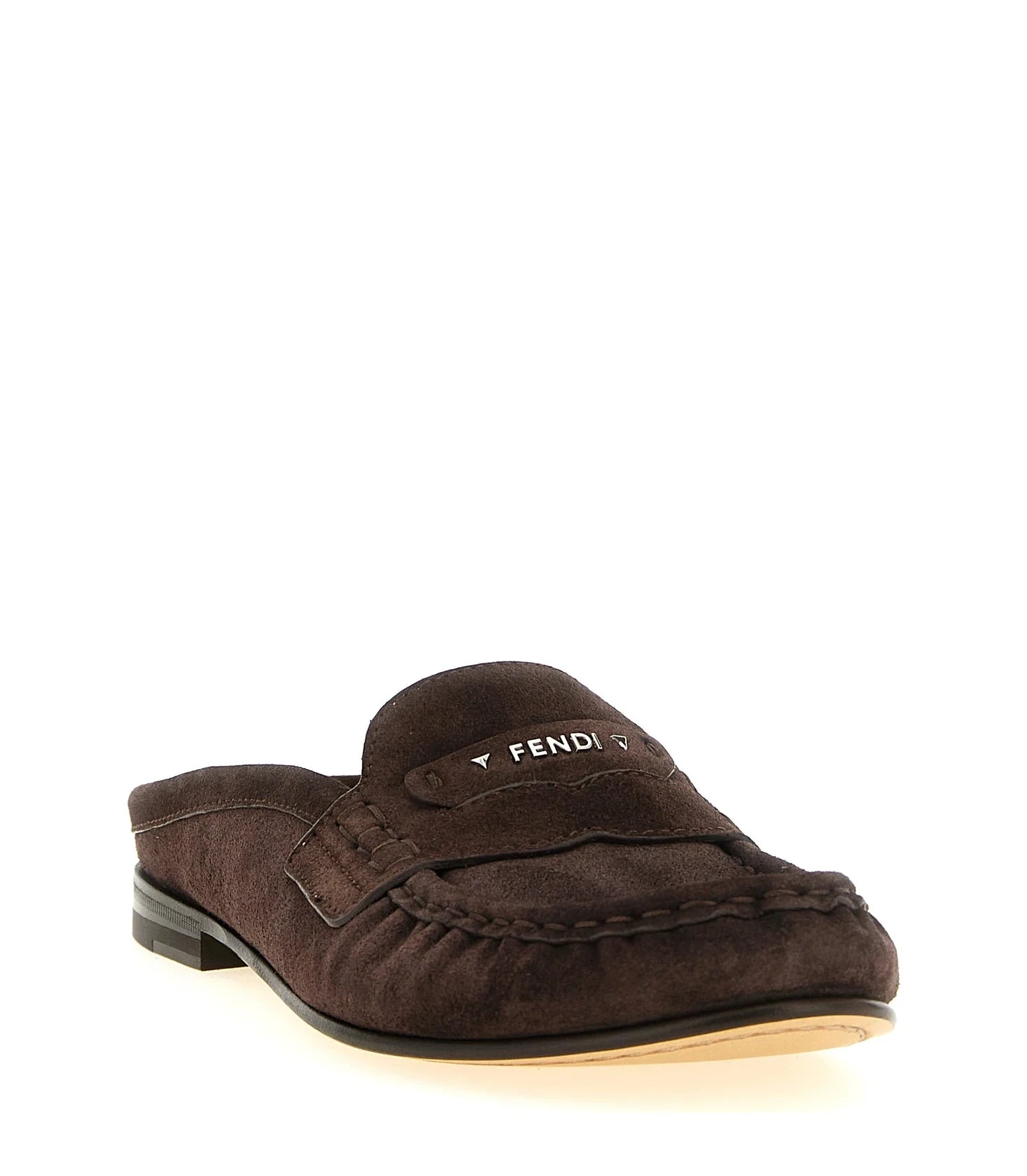 Fendi Loafers in brown, Calfskin Leather — view 2