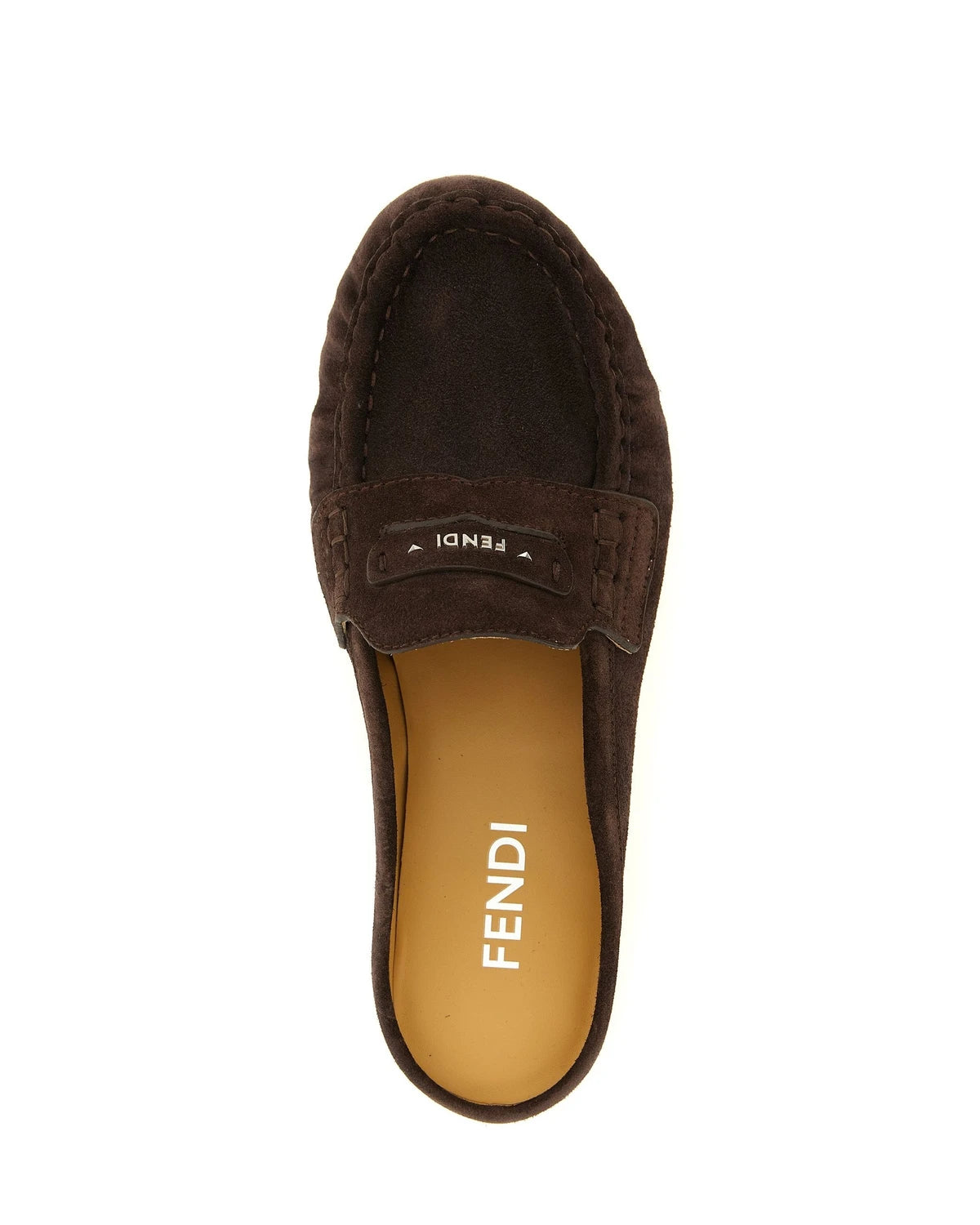 Fendi Loafers in brown, Calfskin Leather — view 4