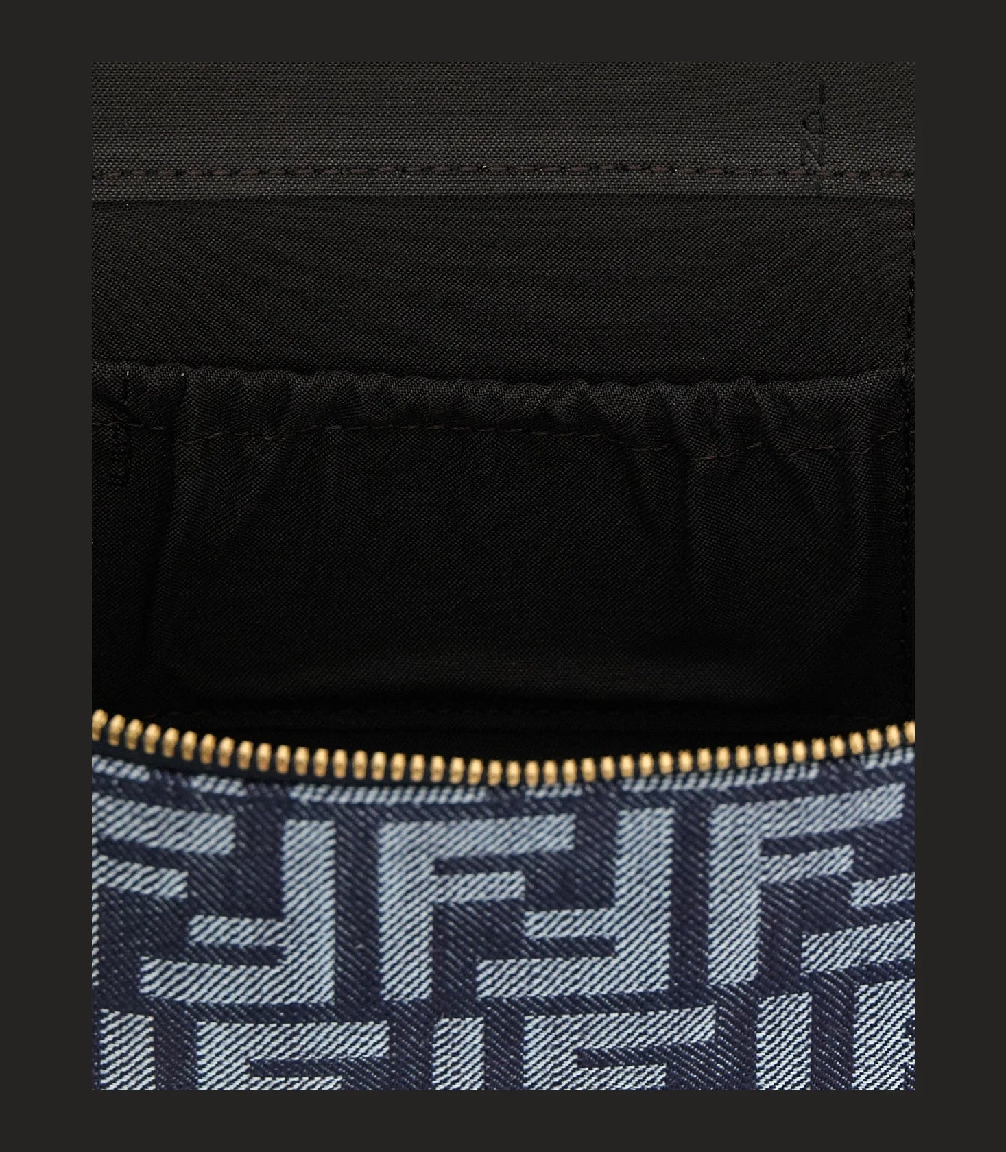 Fendi Makeup Bag in blue, Cotton — view 4