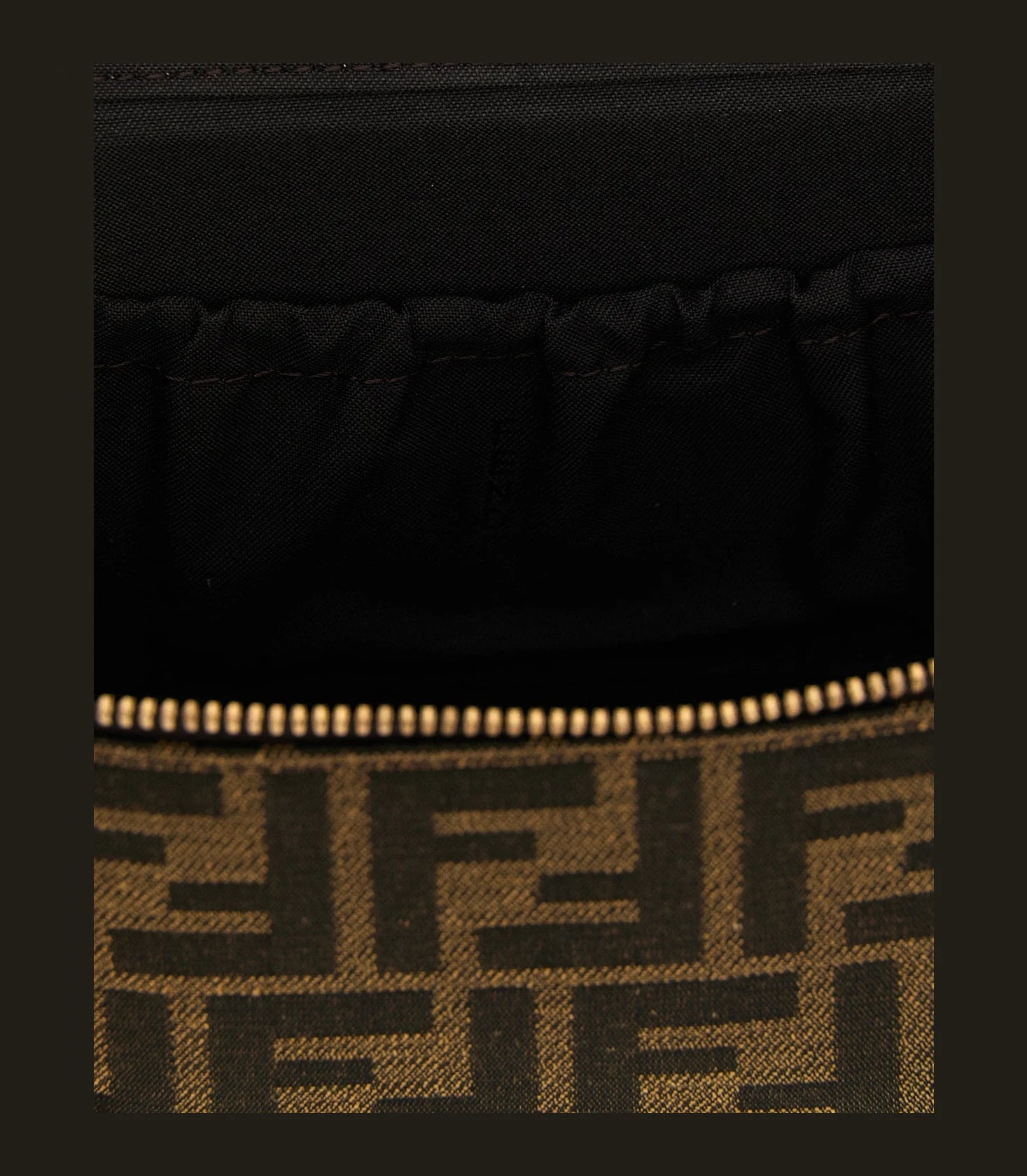 Fendi Makeup Bag in brown, Polyester — view 4