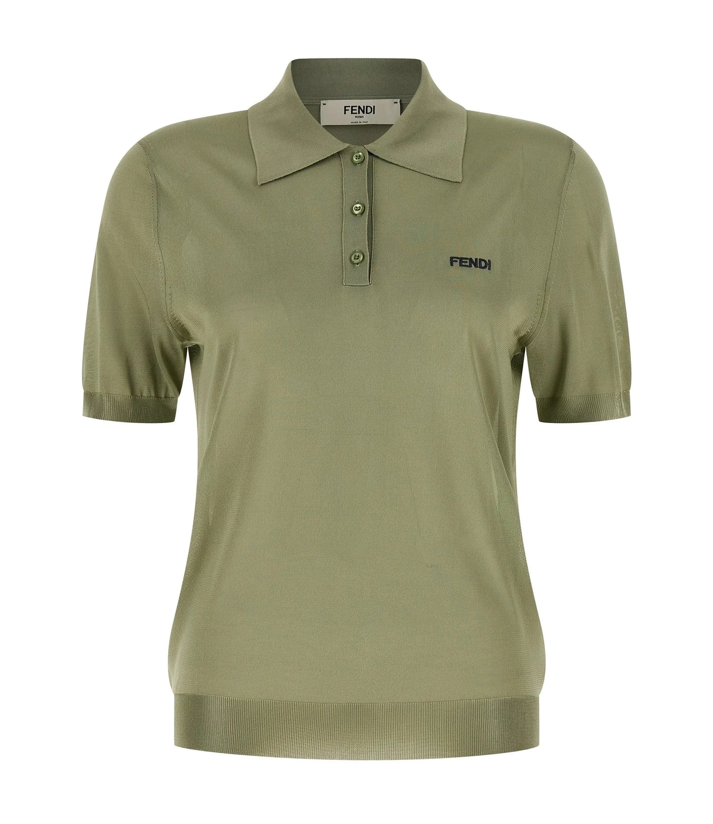 Fendi Polo in green, Viscose